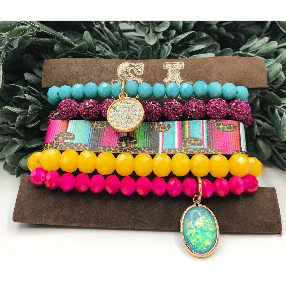 Bracelet set of 5 variety of styles and colors NWT